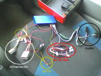 Vista de los cables